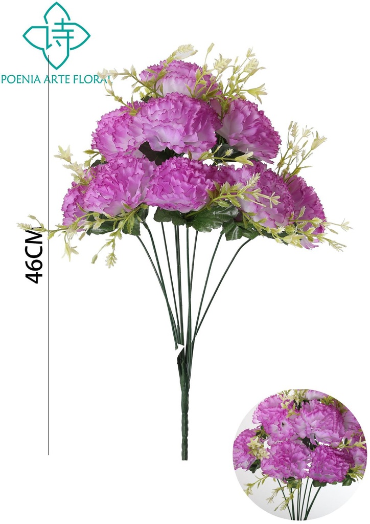 Ramo de flores de seda - 631295 Rosa