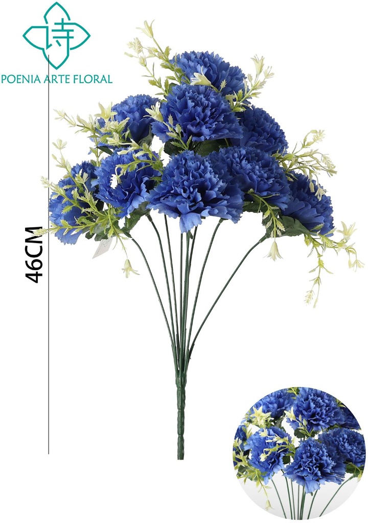 Ramo de flores de seda - 631295 Azul