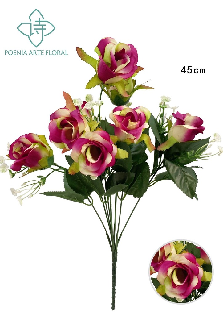 Ramo de flores en espiral (8 cabezas)