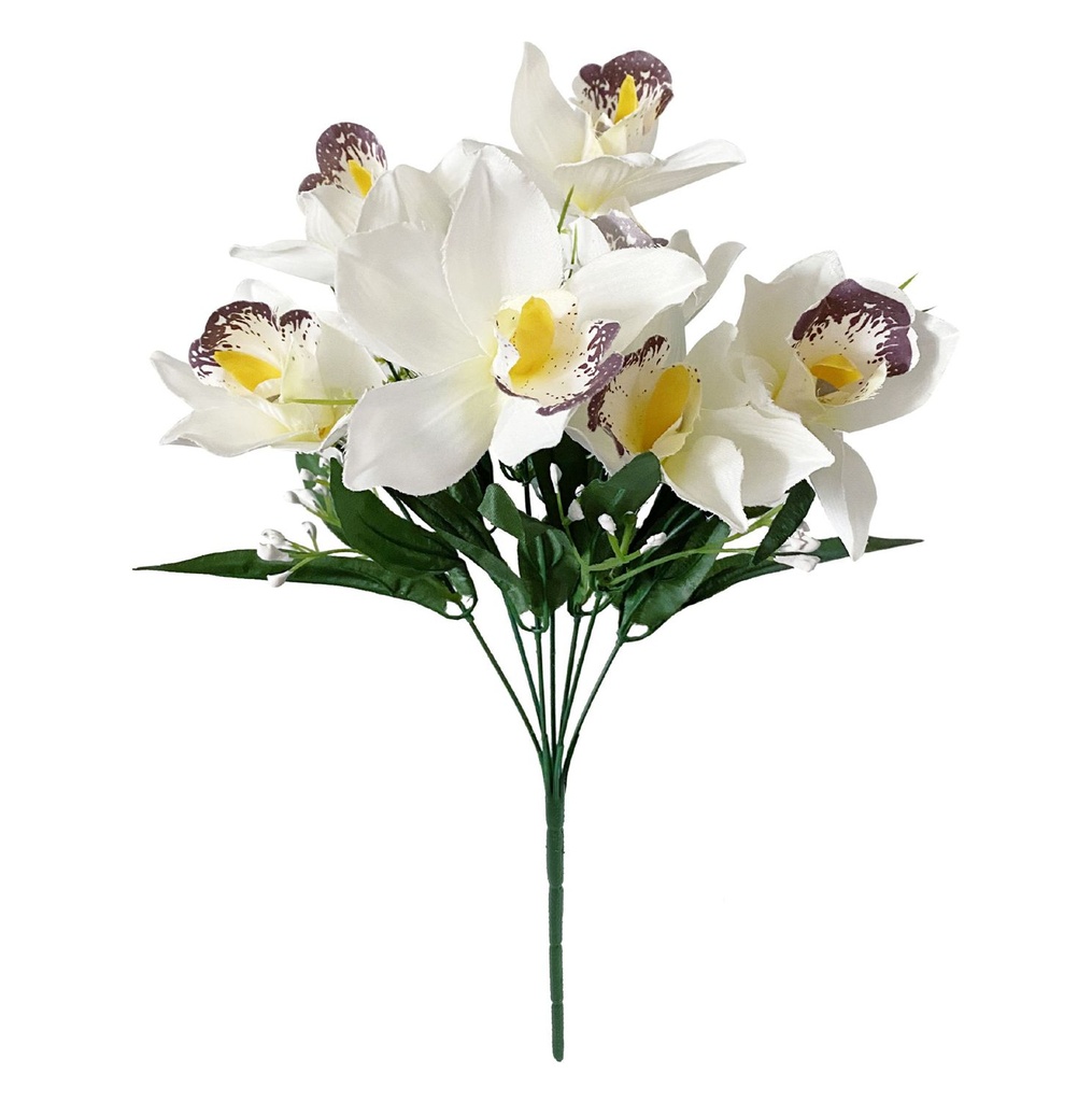 Ramo de flores de seda - 6101065 Blanco (8435588805907)