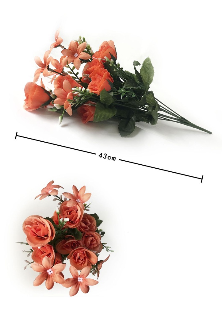Ramo de pequeñas rosas (10 cabezas)