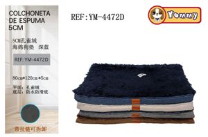 Colchoneta de espuma para mascota 80*120*5CM azul 4472 - Calidad para tu amigo
