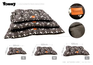 Colchoneta de perro 3 piezas azul 7783-1 - Comodidad elegante para perros