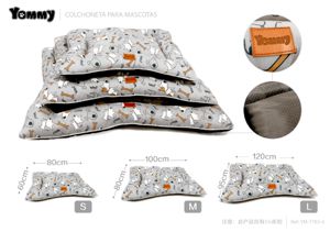 Colchoneta de perro 3 piezas gris 7783-4 - Excelente opción para las mascotas
