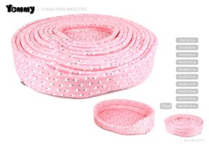 Cuna de 10 piezas rosa con grullas 68x58x16 cm - Accesorios para mascotas