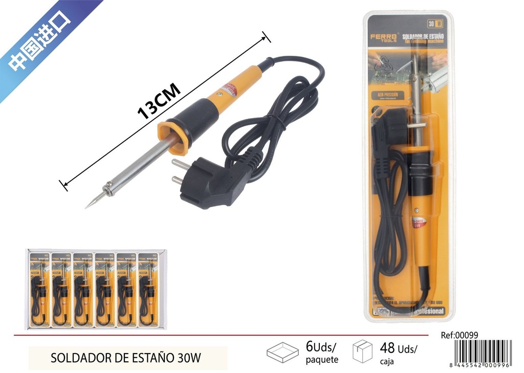 Soldador de estaño de 30W - Herramientas eléctricas