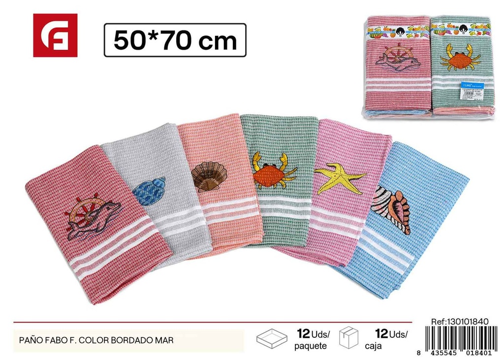 Paño FABO F. color bordado mar - Limpieza y accesorios