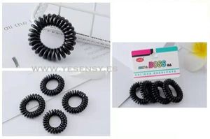 Coletero negro 12 unidades - Gomas para el cabello elegantes