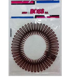 Peineta zig zag marrón 24 unidades - Accesorios para el cabello