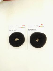 Coletero donut negro 7 cm 12 unidades - Gomas decorativas para el cabello