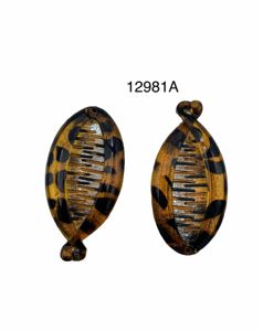 Pinza pez negra 10 cm 24 unidades - Accesorios creativos para el cabello