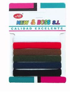 Goma de pelo color 12 unidades - Accesorios versátiles