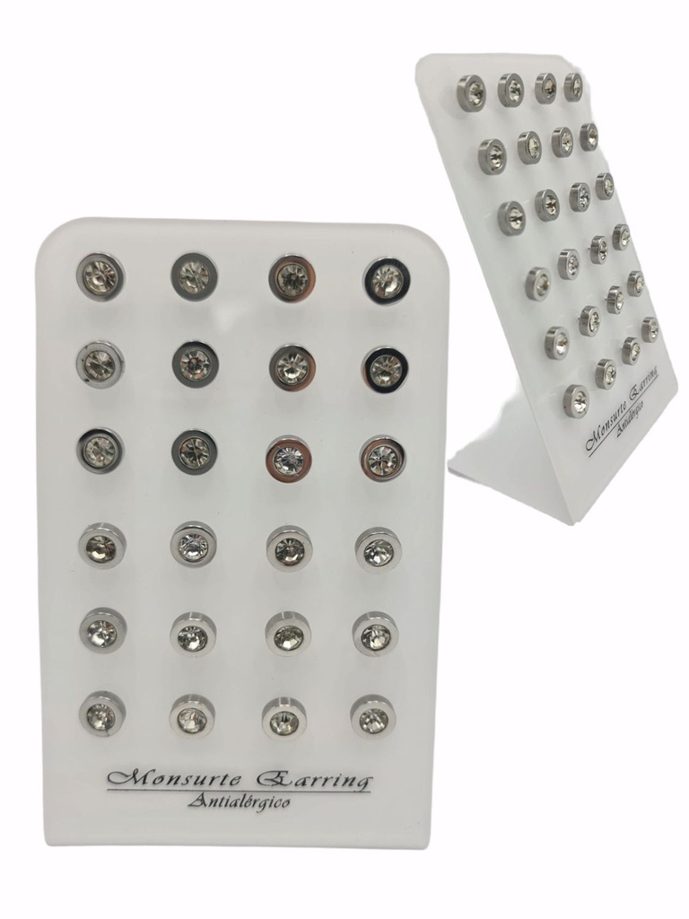 Pendientes antialérgicos 12 pares - Accesorios de joyería