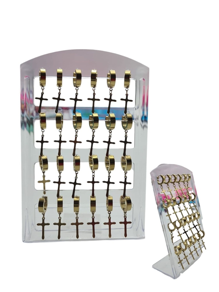 Pendientes de acero 12 pares - Accesorios modernos