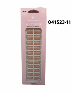 Unas postizas color carne con adhesivo 24 unidades - Uñas y accesorios