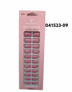 Unas postizas rosa chicle con adhesivo 24 unidades - Uñas y accesorios
