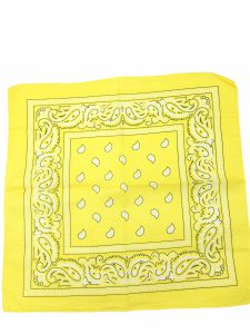 Pañuelo 55x55 amarillo 12 unidades - Pañuelos y accesorios