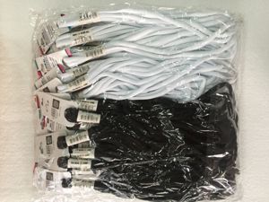 Cordón de zapato negro 110cm 24 unidades - Cuerdas y cordones