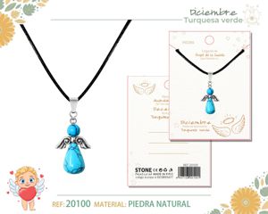 Colgante ángel de la guarda de turquesa - Joyería con significado