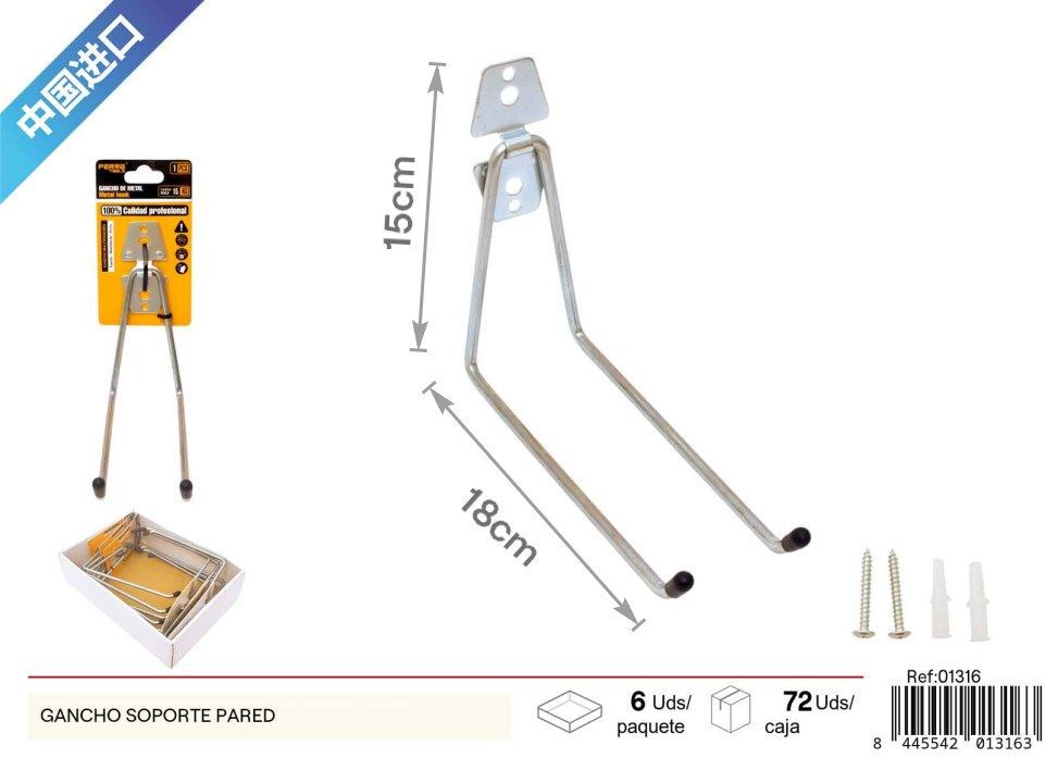 Gancho de soporte de pared - Accesorios de ferretería