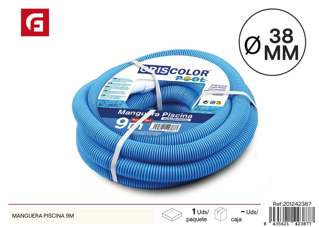 Manguera suave para piscina 9 m D.38 mm - Accesorios de piscina