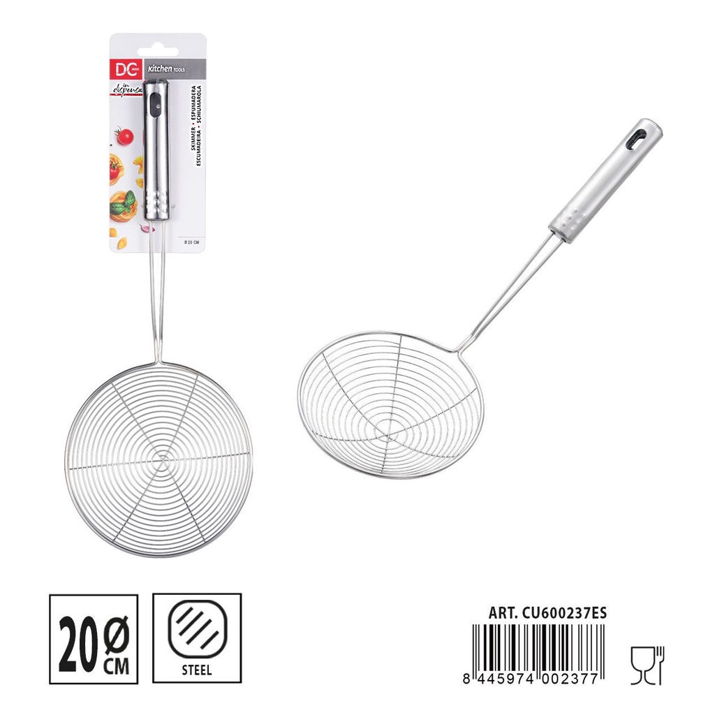 Espumadera de acero inoxidable 20# tamaño: 40.5X19CM - Utensilio de cocina