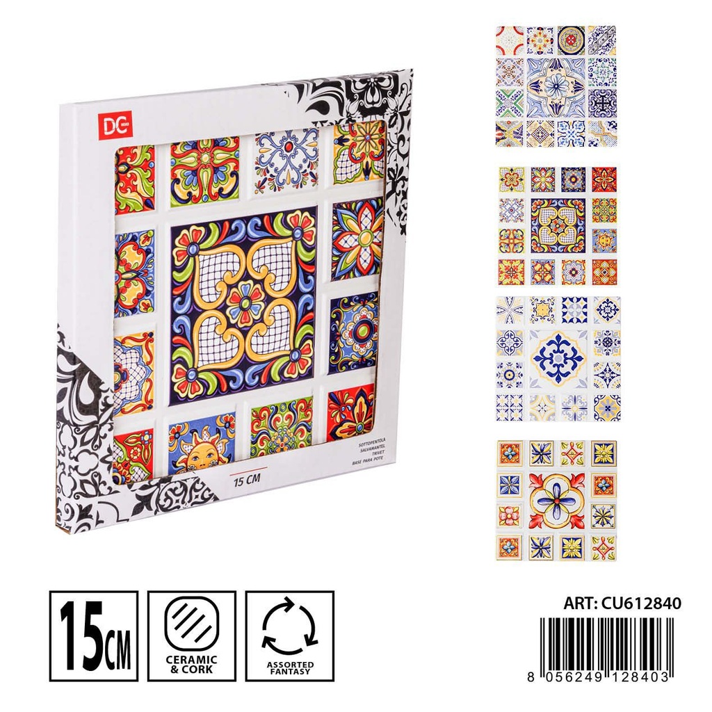 Salvamanteles de cerámica 15X15CM - Accesorios para cocina