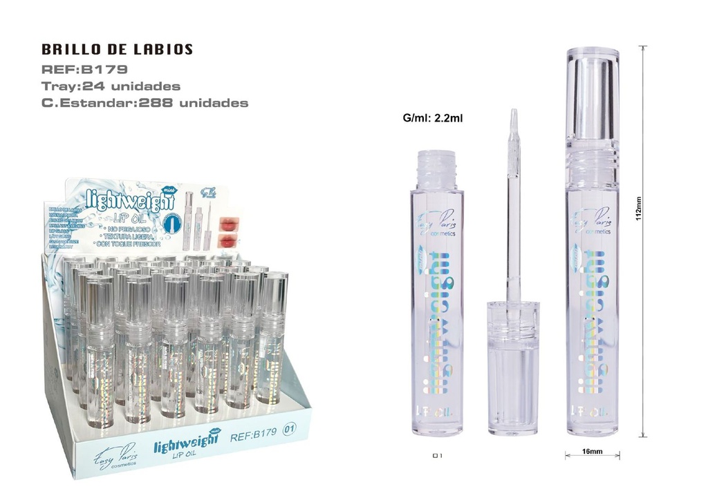 Bálsamo para labios mentolado no pegajoso 288/C - Cosmético para labios 