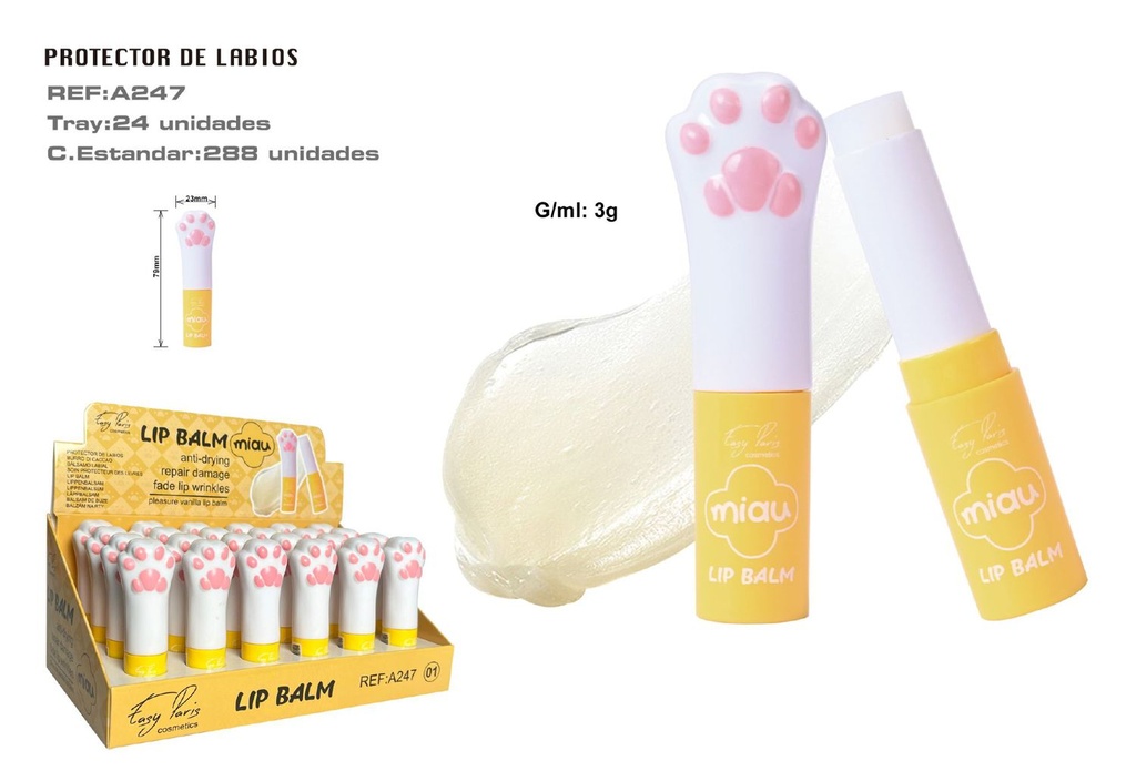 Protector labial 288/C - Cosmético para labios