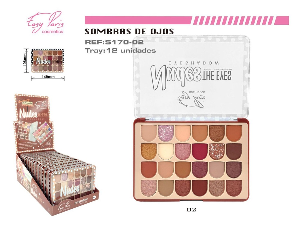 Paleta de sombras de ojos 144/C - Maquillaje para ojos
