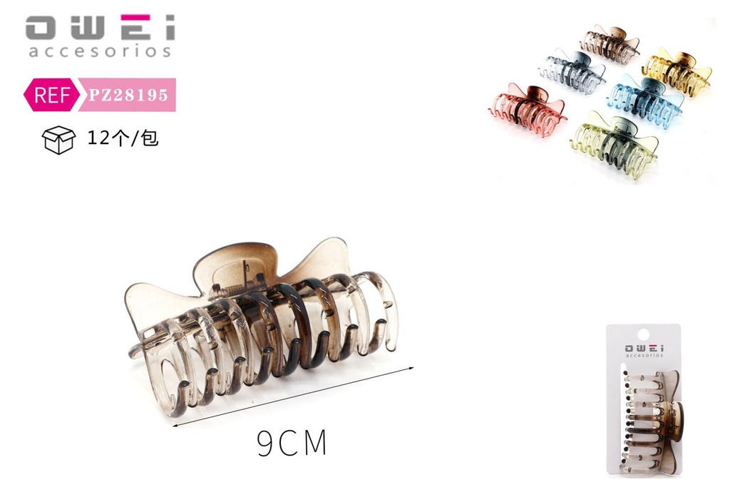 Pinza de pelo 9CM 12/U PZ28195 OW - Accesorios para el cabello