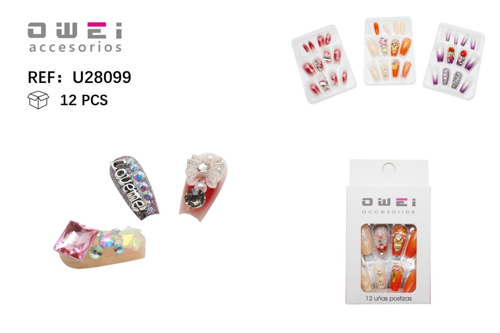 Uñas postizas 12/U U28099 OW - Uñas decorativas