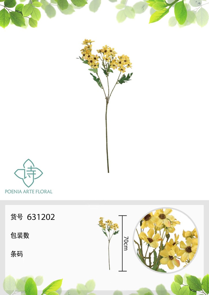 Orquídea falsa de un solo tallo - Decoración floral