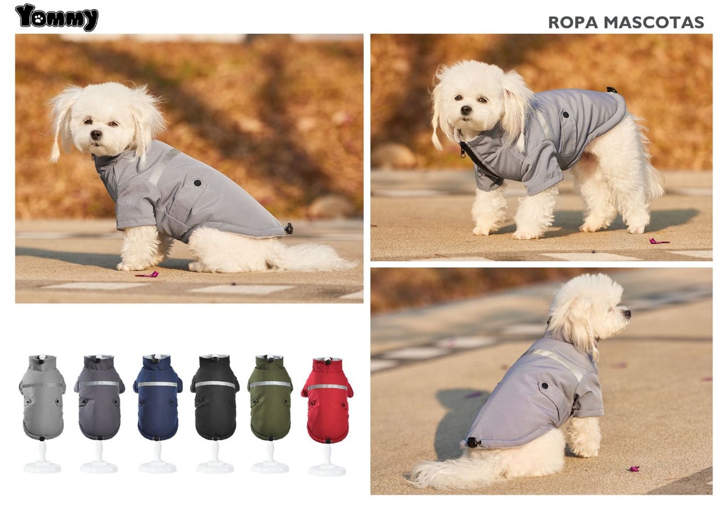 Ropa para mascotas - Ropa anorak reflectante para mascotas 4XL
