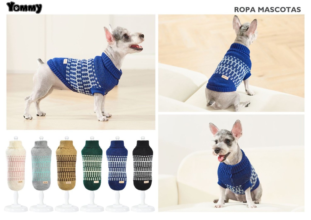 Ropa para mascotas - Jersey estampado para perros XS 20cm