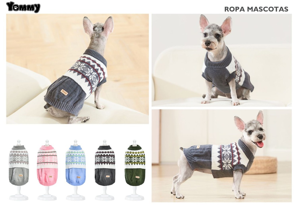 Ropa para mascotas - Jersey estampado para perros XS 20cm