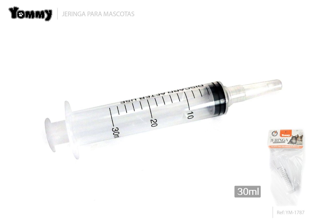 Jeringa para mascotas 30ML - Utensilio veterinario