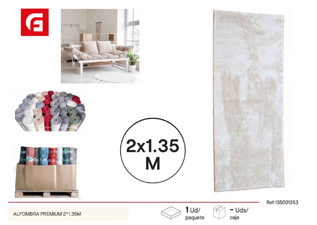 Alfombra premium 2*1.35m - Textiles y alfombras de calidad