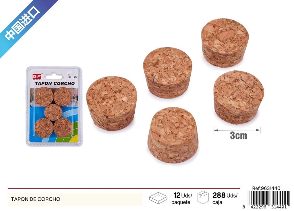 Tapon de corcho - Accesorios de cocina