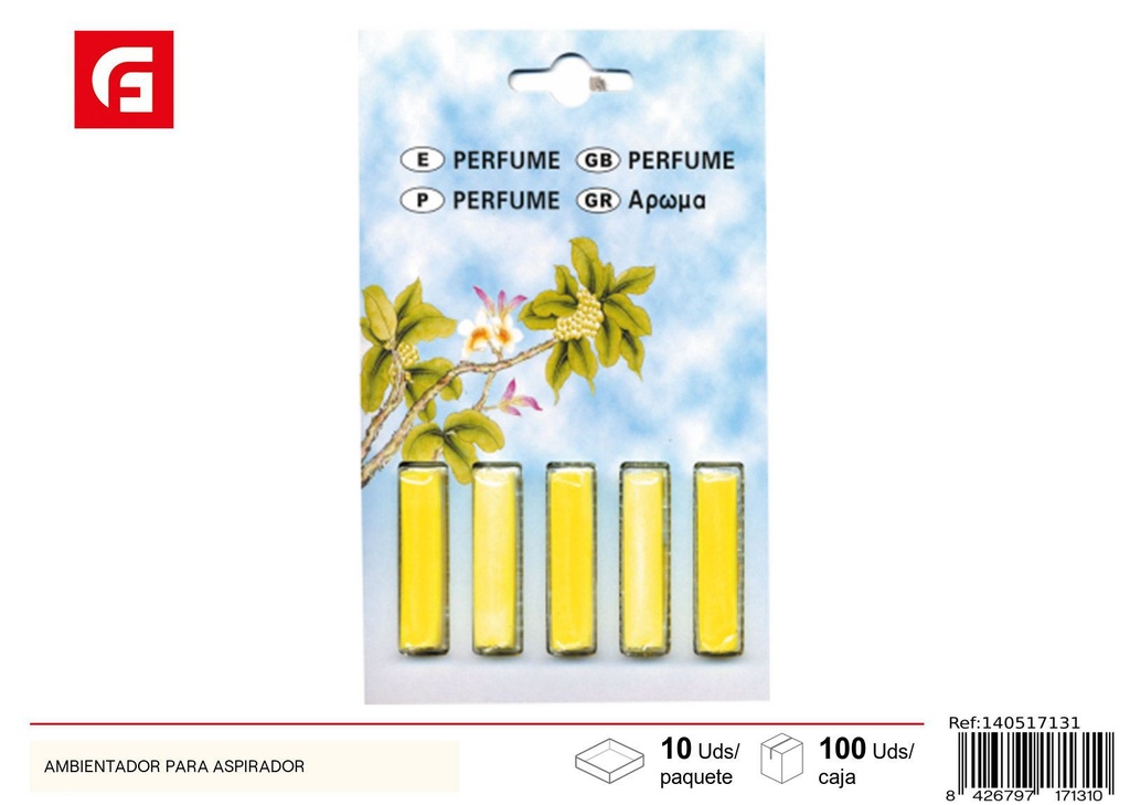 Ambientador para aspirador - Accesorio limpiador con fragancia