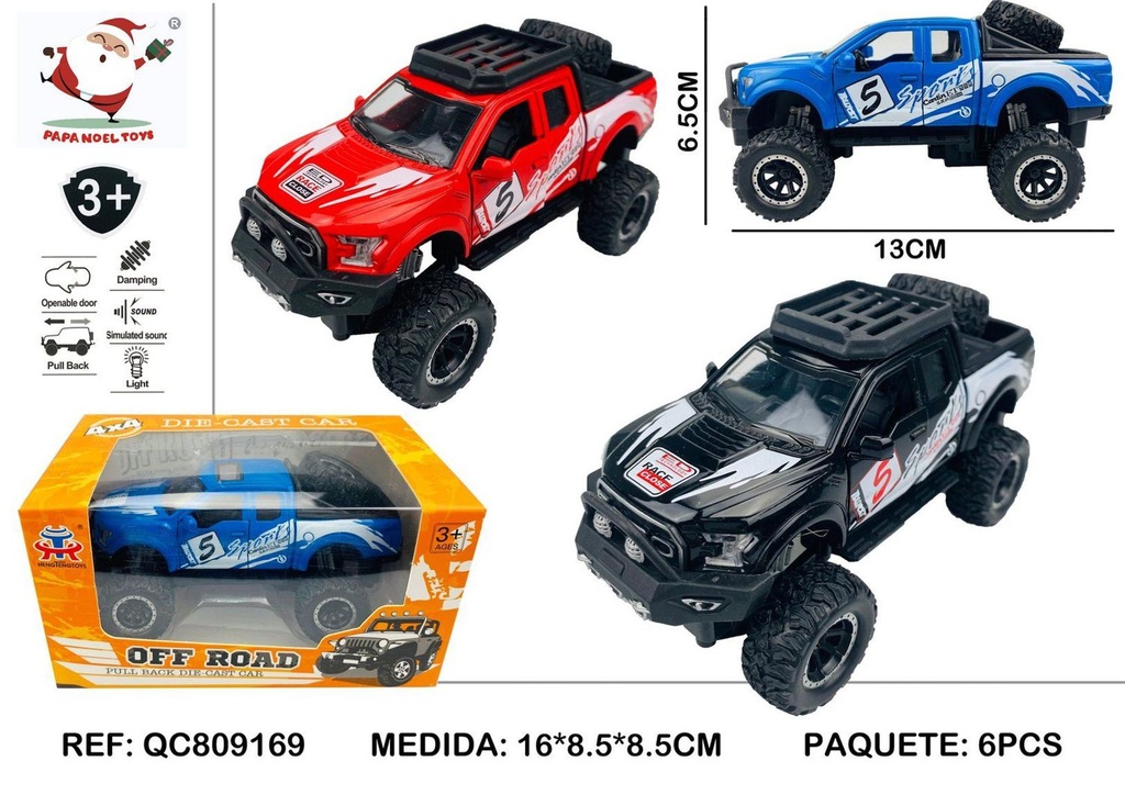Coches con luz de juguete off-road con amortiguación - Juguetes de coches