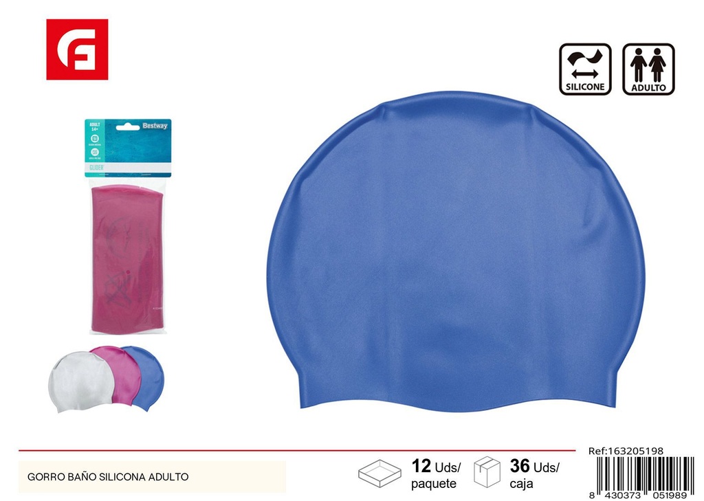 Gorro de baño silicona adulto - Equipamiento de natación