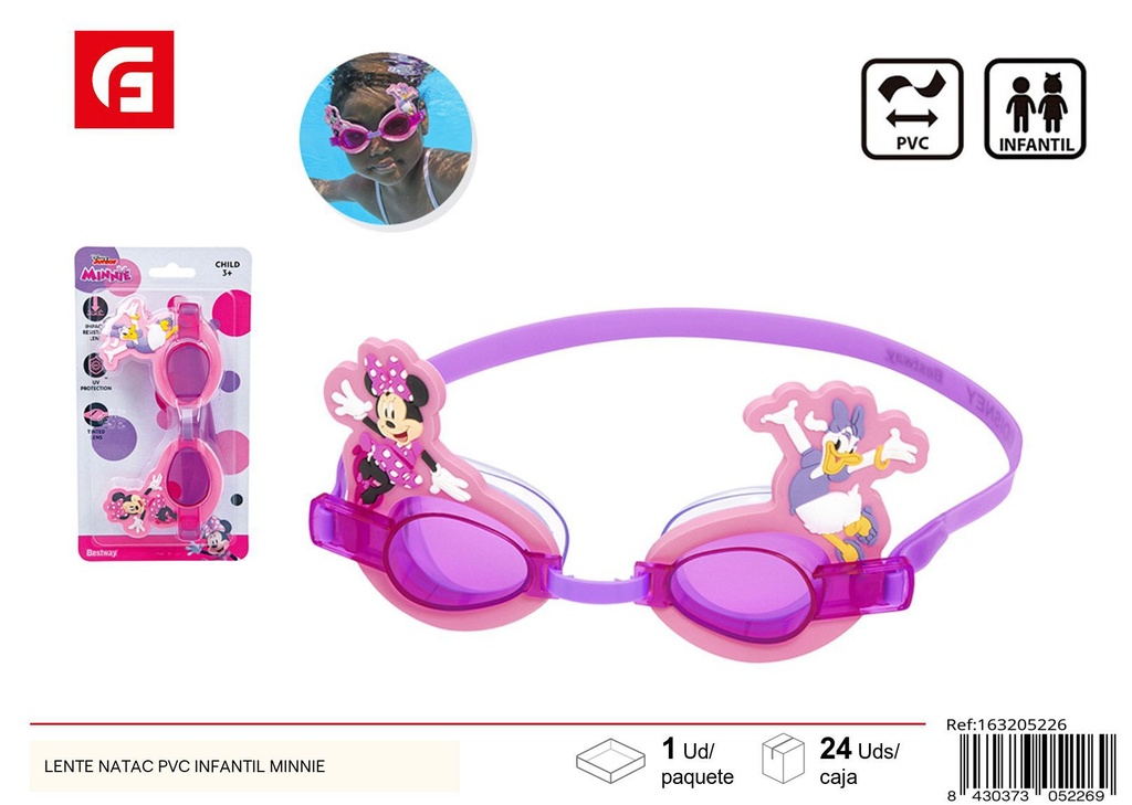 Lentes de natación PVC infantil Minnie - Equipamiento de natación