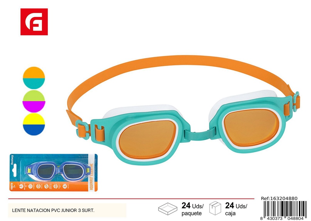 Lentes de natación PVC junior surtido 3 colores - Equipamiento de natación