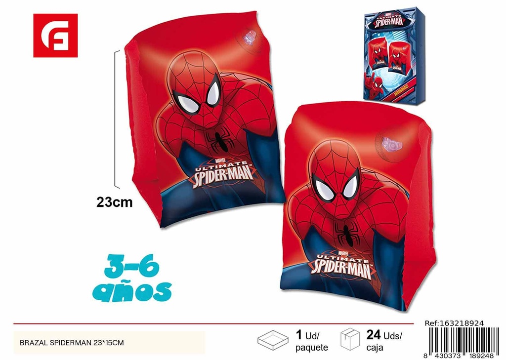 Brazal Spiderman 23*15 cm - Accesorios de natación para niños