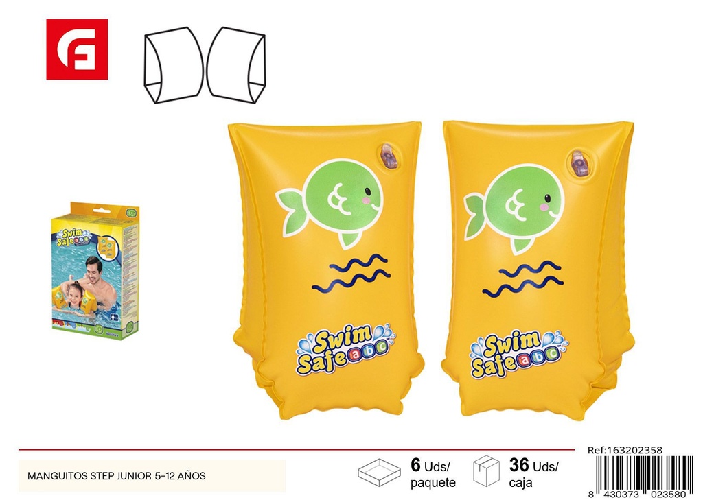 Manguitos Step Junior 5-12 años - Juguetes de piscina