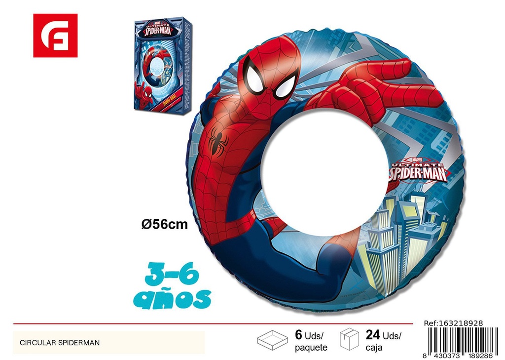 Circular Spiderman - Accesorios de natación