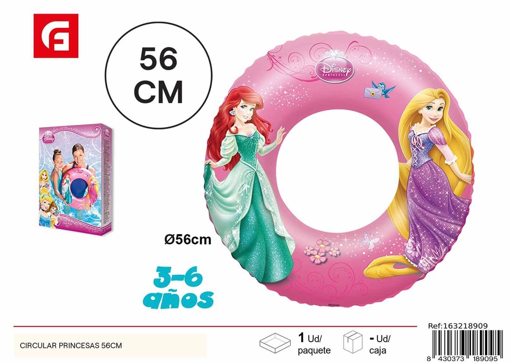 Circular princesas 56 cm - Accesorios de natación para niños