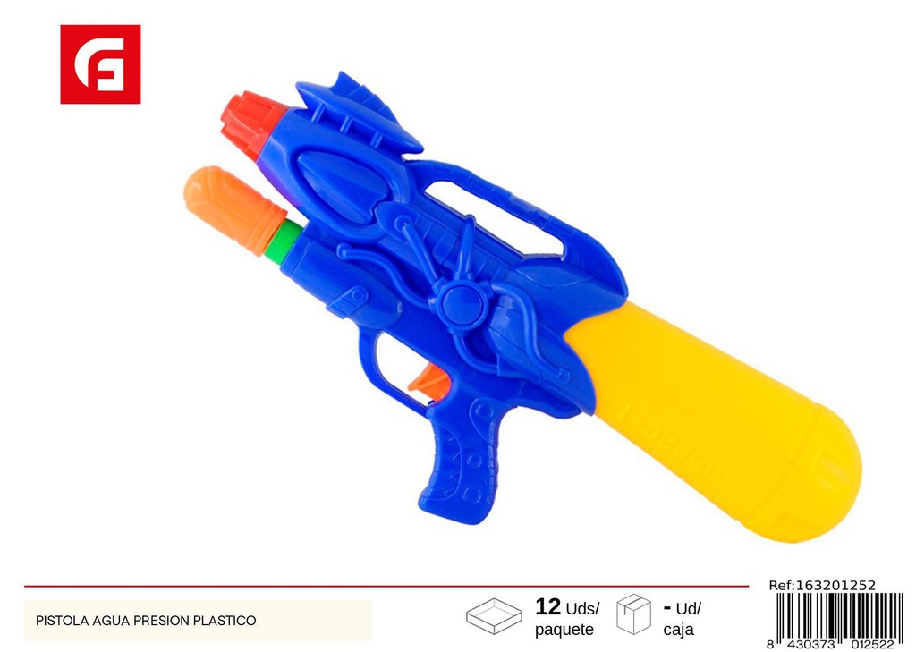 Pistola de agua presión plástico - Verano