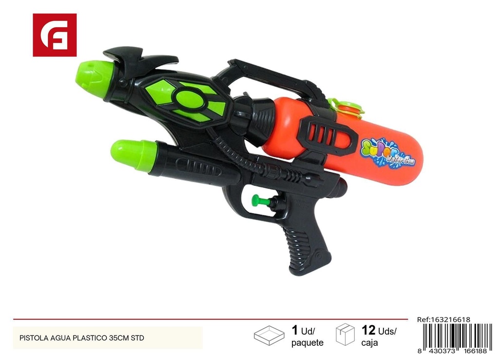 Pistola de agua de plástico 35 cm estándar - Juguetes acuáticos para el verano